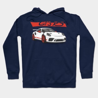 car gt3 rs 911 Red white Hoodie